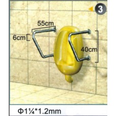 不銹鋼安全扶手-3 (1.2"*1.2mm)55cm*40cm*6cm扶手欄杆 衛浴設備(2支一組)