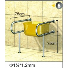 不銹鋼安全扶手-6 (1.2"*1.2mm)75cm*75cm扶手欄杆 衛浴設備(2支一組)