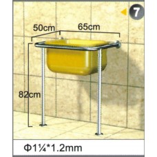 不銹鋼安全扶手-7 (1.2"*1.2mm)65cm*50cm*82cm扶手欄杆 衛浴設備