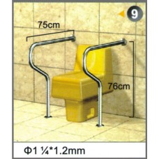 不銹鋼安全扶手-9 (1.2"*1.2mm)75cm*76cm扶手欄杆 衛浴設備(2支一組)