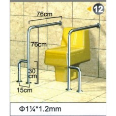 不銹鋼安全扶手-12(1.2"*1.2mm)76cm*76cm*15cm扶手欄杆 衛浴設備 2支一組