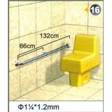 不銹鋼安全扶手-16 (1.2"*1.2mm) 總長度132cm 扶手欄杆 衛浴設備