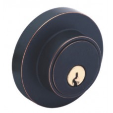 加安輔助鎖DA1X71 圓套盤 古紅銅 一般鑰匙 門厚30~42mm 鎖閂長度60mm